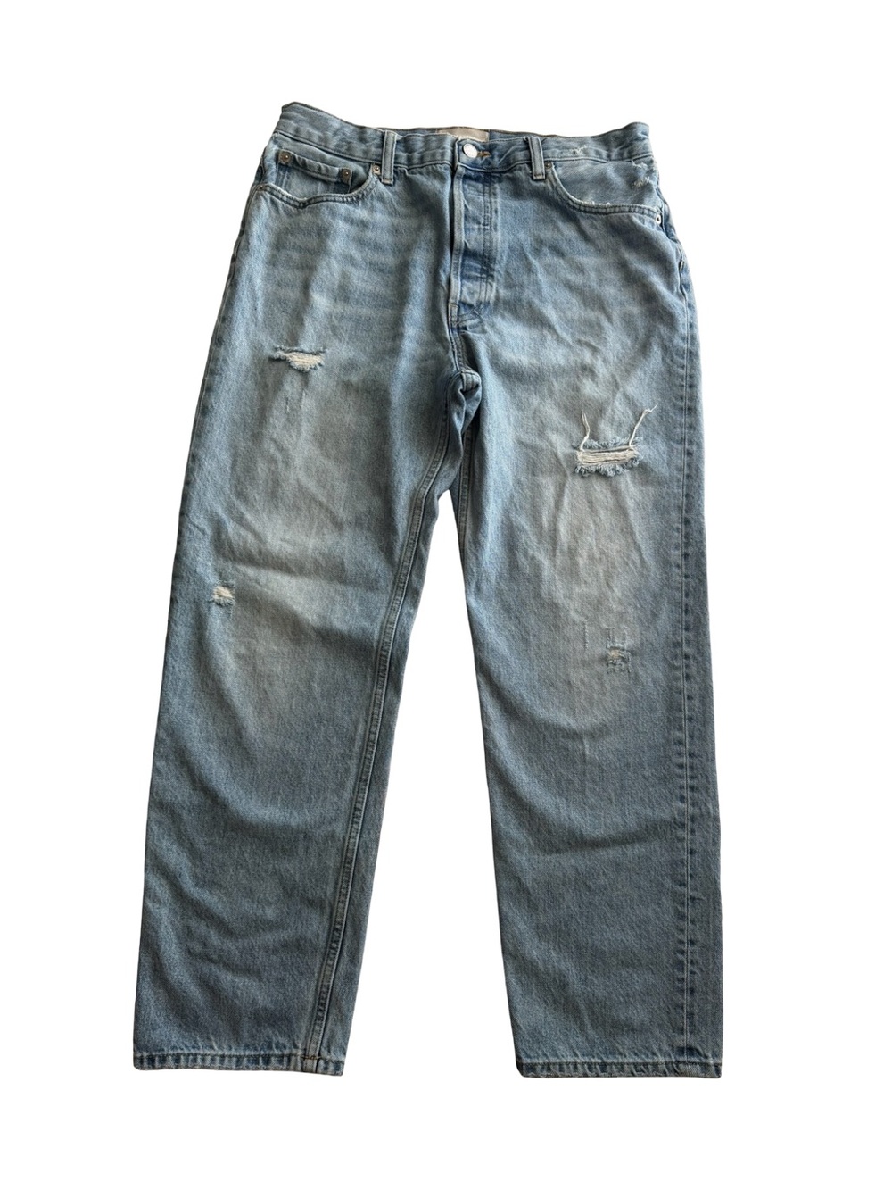 Everlane The Relaxed Straight Jean Medium Wash Cotton 29